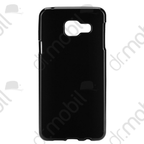 Tok telefonvédő szilikon Jelly Case Flash Candy Samsung SM-A310F Galaxy A3 (2016) fényes fekete